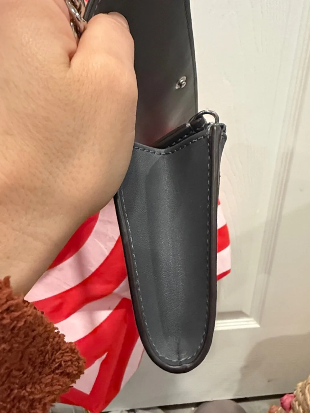 Michael Kors Black Saffiano Crossbody Wallet‎